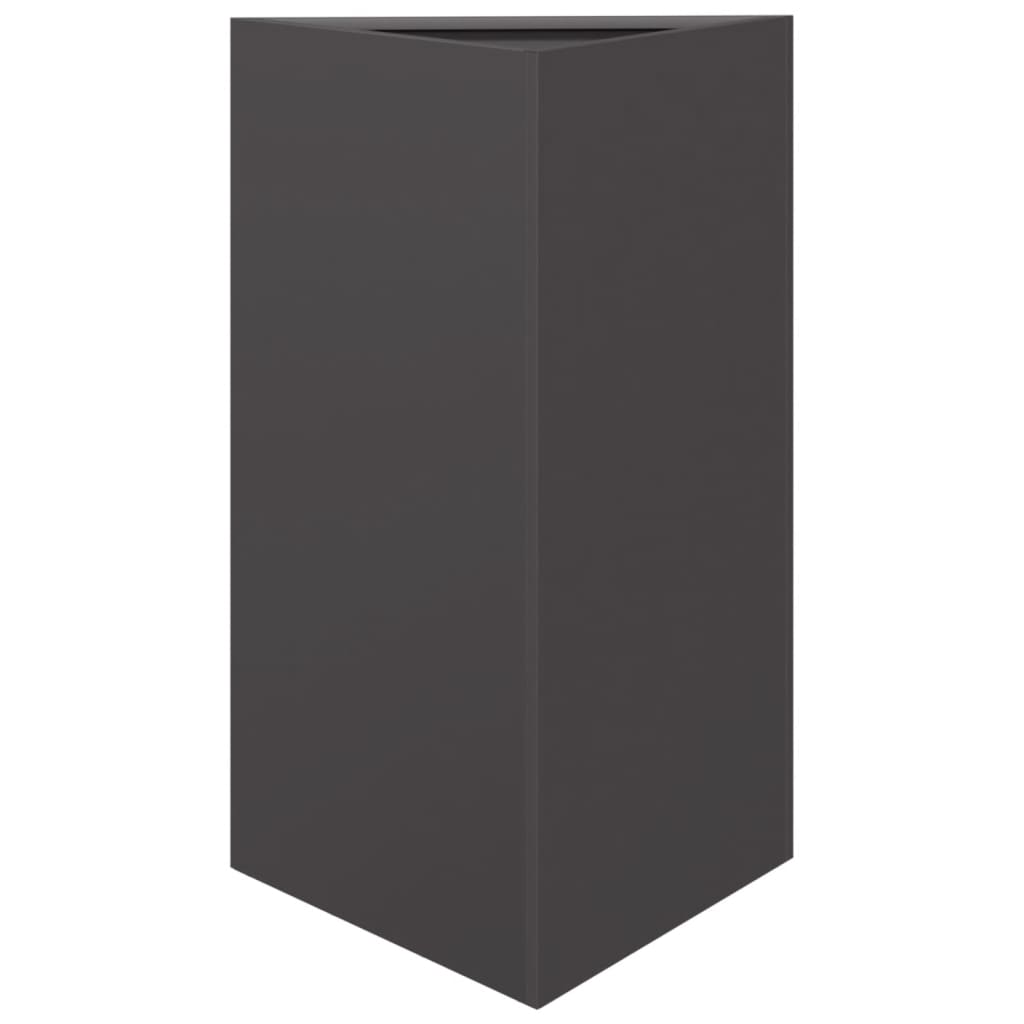 Plantenbakken Driehoek Staal Zwart 2 50 x 43 x 75 cm Staal/Zwart