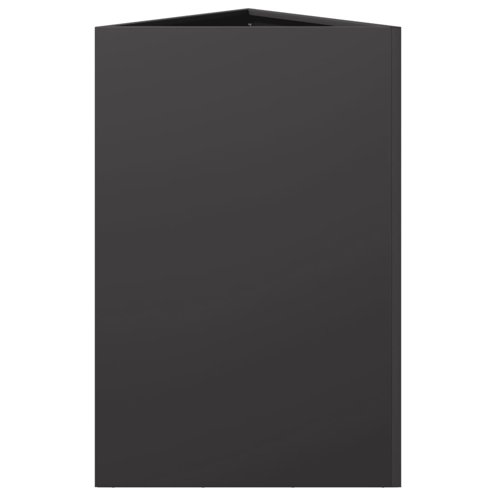 Plantenbakken Driehoek Staal Zwart 2 50 x 43 x 75 cm Staal/Zwart