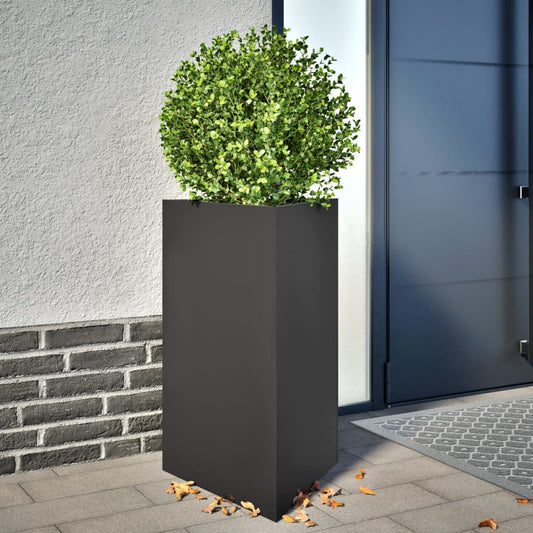 Plantenbakken Driehoek Staal Zwart 2 50 x 43 x 75 cm Staal/Zwart