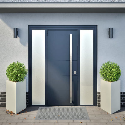 Plantenbakken Driehoek Staal Wit 2 50 x 43 x 75 cm Staal/Wit