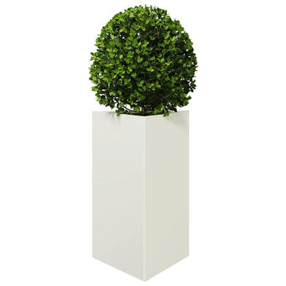 Plantenbakken Driehoek Staal Wit 2 50 x 43 x 75 cm Staal/Wit
