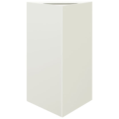 Plantenbakken Driehoek Staal Wit 2 50 x 43 x 75 cm Staal/Wit