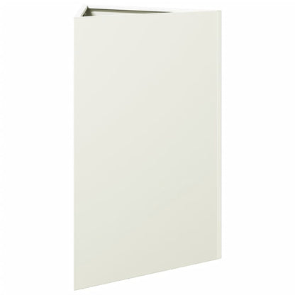 Plantenbakken Driehoek Staal Wit 2 50 x 43 x 75 cm Staal/Wit