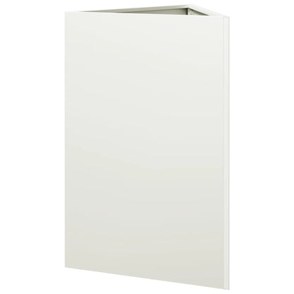 Plantenbakken Driehoek Staal Wit 2 50 x 43 x 75 cm Staal/Wit