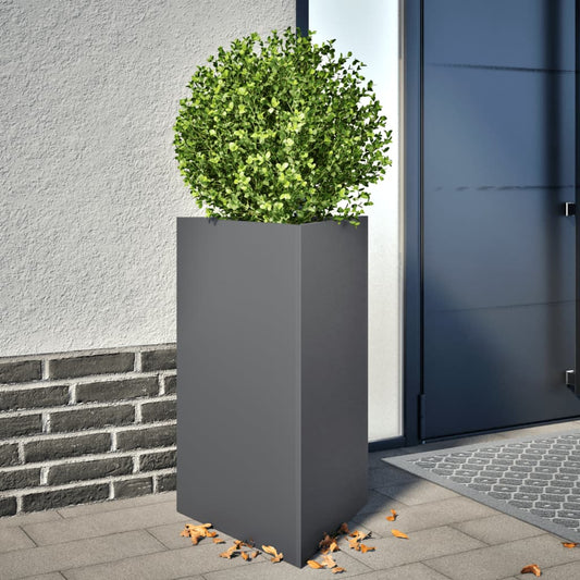 Plantenbakken Driehoek Staal Antracietkleurig 2 50 x 43 x 75 cm Staal/Antracietkleurig
