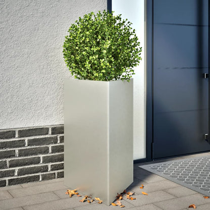 Plantenbakken Driehoek Roestvrij Staal 2 50 x 43 x 75 cm Roestvrij staal/Lichtgrijs