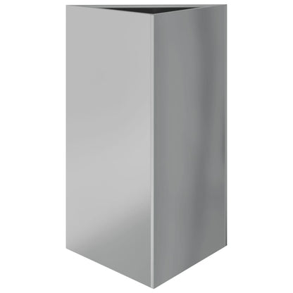 Plantenbakken Driehoek Gegalvaniseerd Staal 2 50 x 43 x 75 cm Gegalvaniseerd staal/Grijs