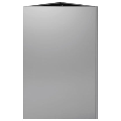 Plantenbakken Driehoek Gegalvaniseerd Staal 2 50 x 43 x 75 cm Gegalvaniseerd staal/Grijs