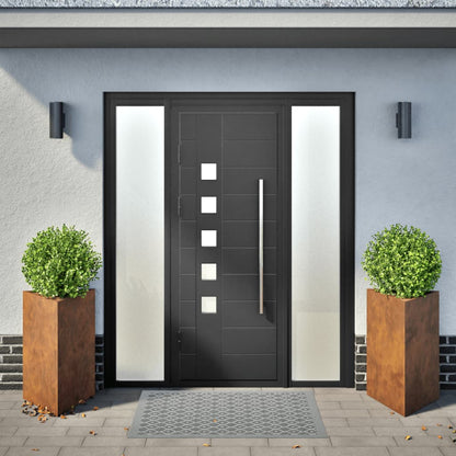Plantenbakken Driehoekig Weervast Staal 2 50 x 43 x 75 cm Cortenstaal/Bruin