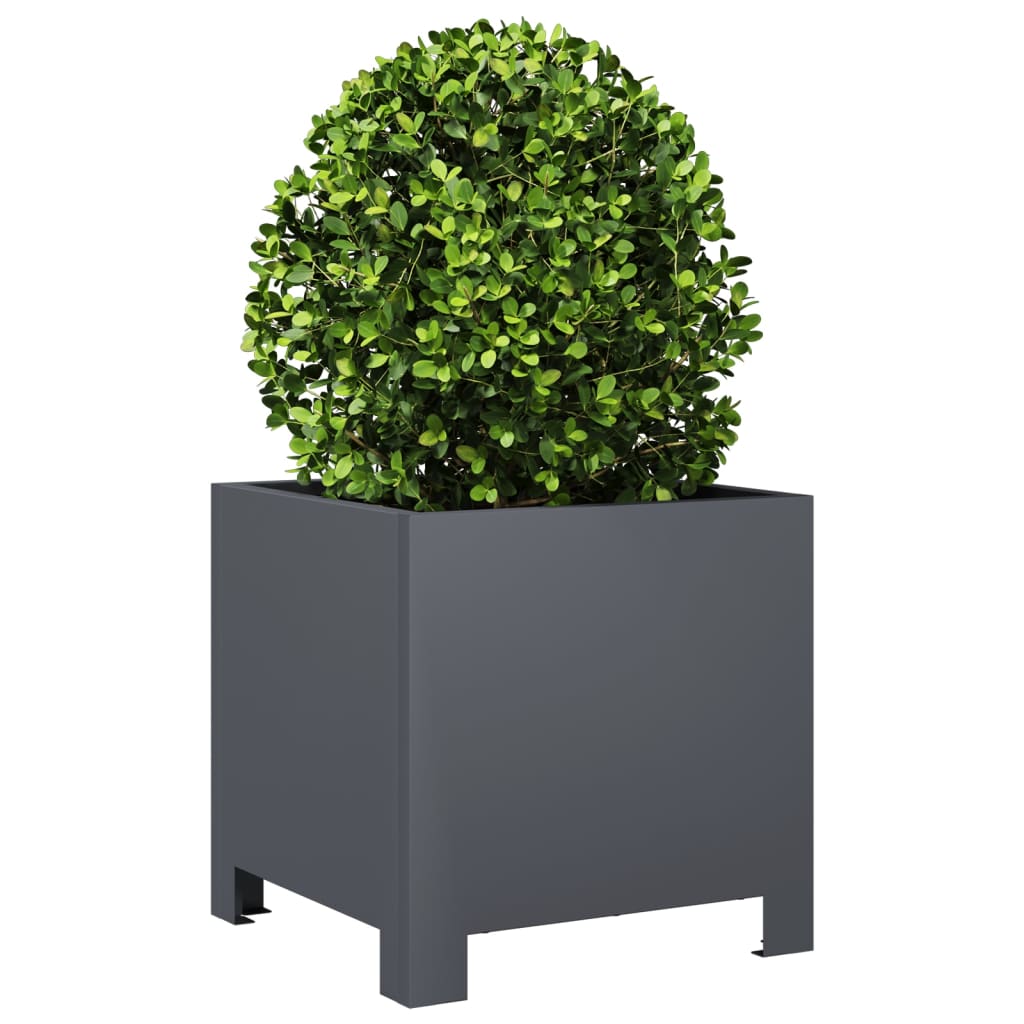 Plantenbakken Staal Antracietkleurig 2 30 x 30 x 30 cm Staal/Antracietkleurig