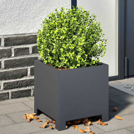 Plantenbakken Staal Antracietkleurig 2 30 x 30 x 30 cm Staal/Antracietkleurig