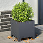 Plantenbakken Staal Antracietkleurig 2 30 x 30 x 30 cm Staal/Antracietkleurig