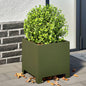Plantenbakken Staal Olijfgroen 2 30 x 30 x 30 cm Staal/Groen