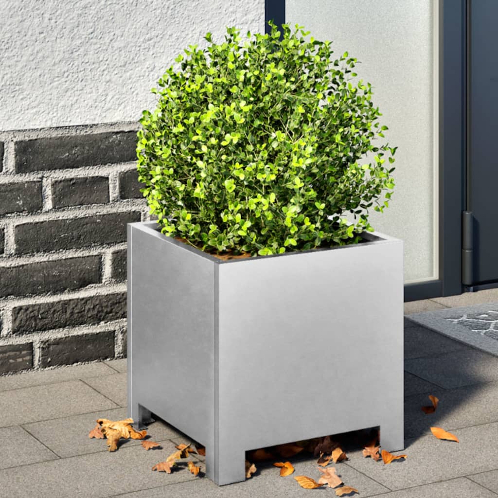 Plantenbakken Gegalvaniseerd Staal 2 30 x 30 x 30 cm Gegalvaniseerd staal/Grijs