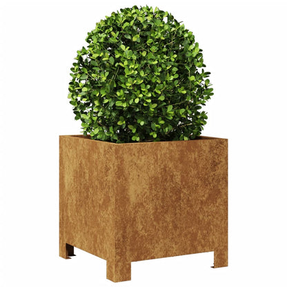 Plantenbakken Weervast Staal 2 30 x 30 x 30 cm Cortenstaal/Bruin