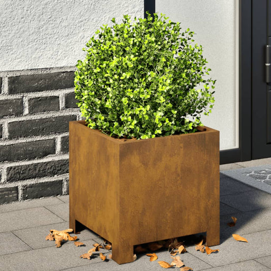 Plantenbakken Weervast Staal 2 30 x 30 x 30 cm Cortenstaal/Bruin