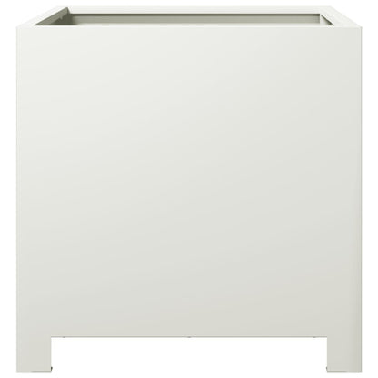 Plantenbakken Staal Wit 2 40 x 40 x 40 cm Staal/Wit