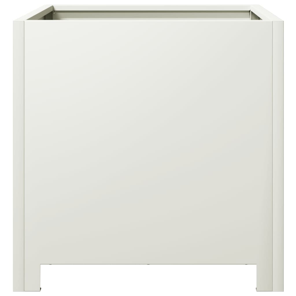 Plantenbakken Staal Wit 2 40 x 40 x 40 cm Staal/Wit