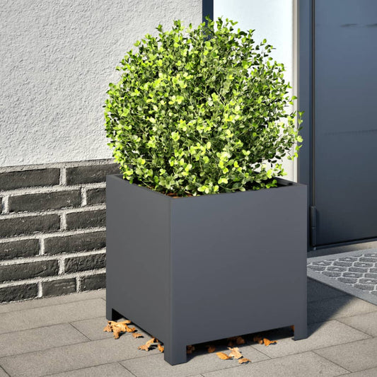 Plantenbakken Staal Antracietkleurig 2 40 x 40 x 40 cm Staal/Antracietkleurig