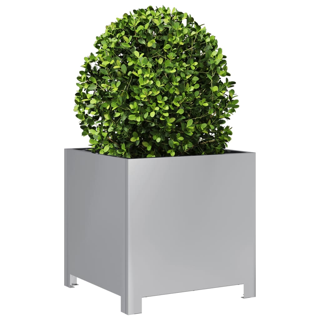 Plantenbakken Gegalvaniseerd Staal 2 40 x 40 x 40 cm Gegalvaniseerd staal/Grijs