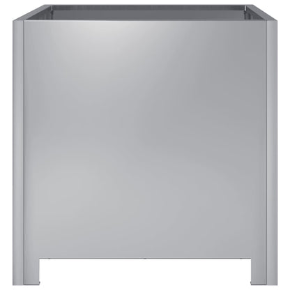 Plantenbakken Gegalvaniseerd Staal 2 40 x 40 x 40 cm Gegalvaniseerd staal/Grijs
