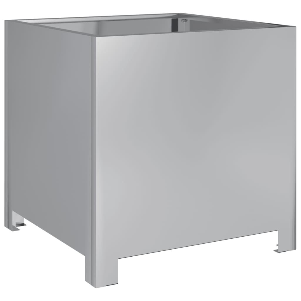 Plantenbakken Gegalvaniseerd Staal 2 40 x 40 x 40 cm Gegalvaniseerd staal/Grijs