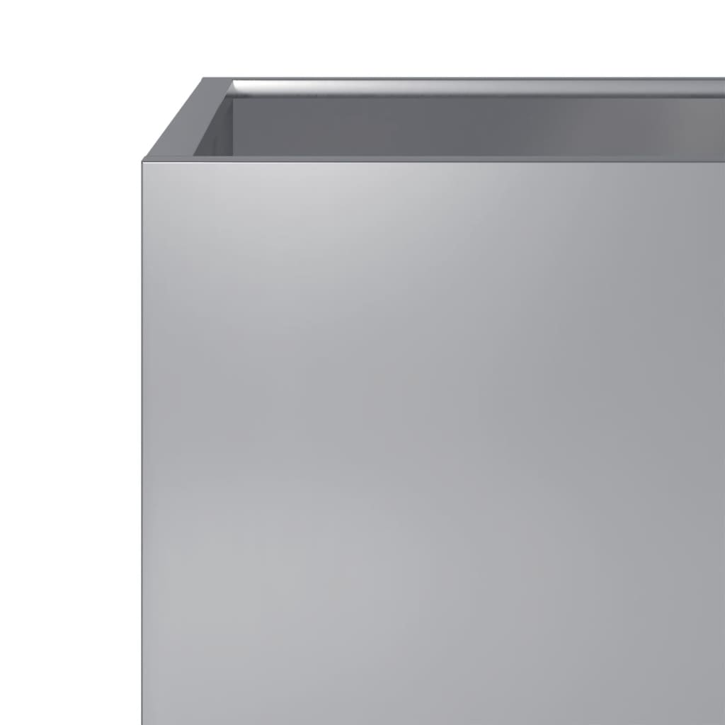 Plantenbakken Gegalvaniseerd Staal 2 40 x 40 x 40 cm Gegalvaniseerd staal/Grijs