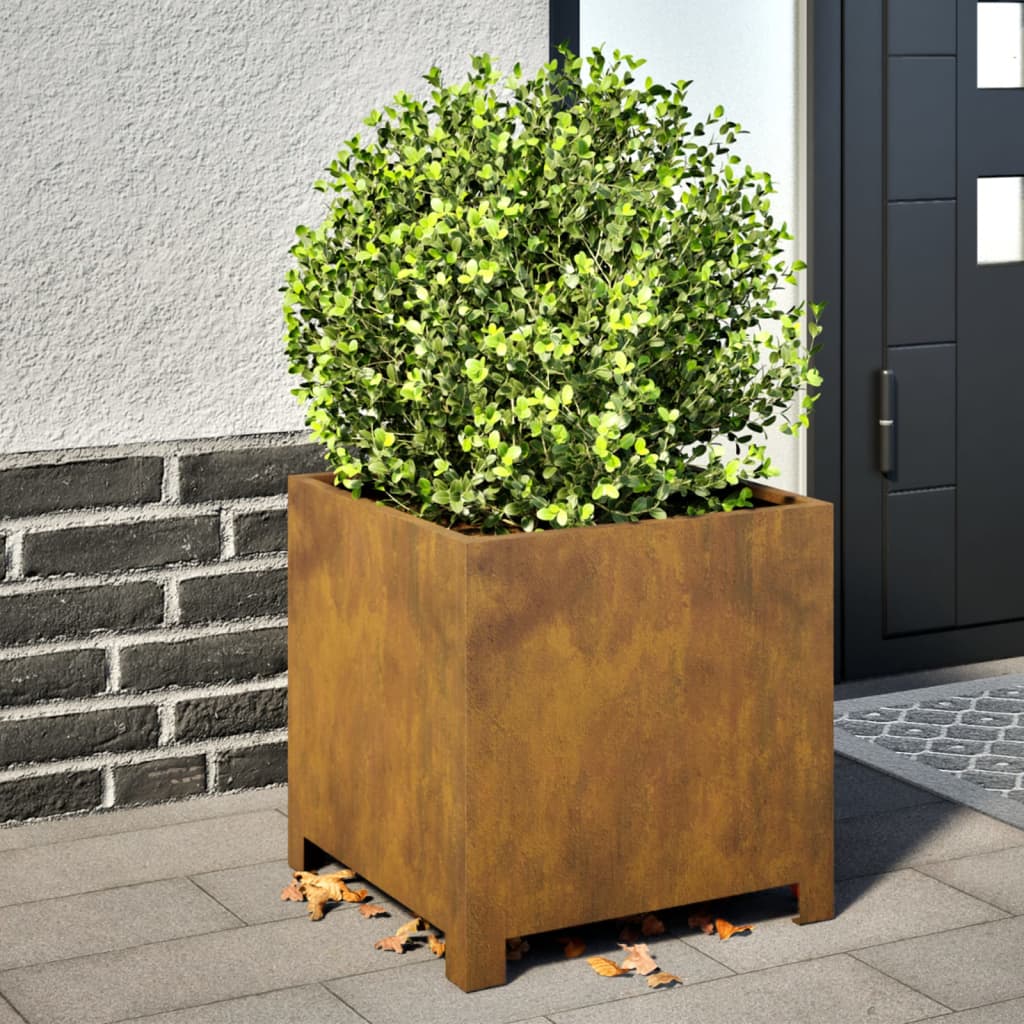 Plantenbakken Weervast Staal 2 40 x 40 x 40 cm Cortenstaal/Bruin