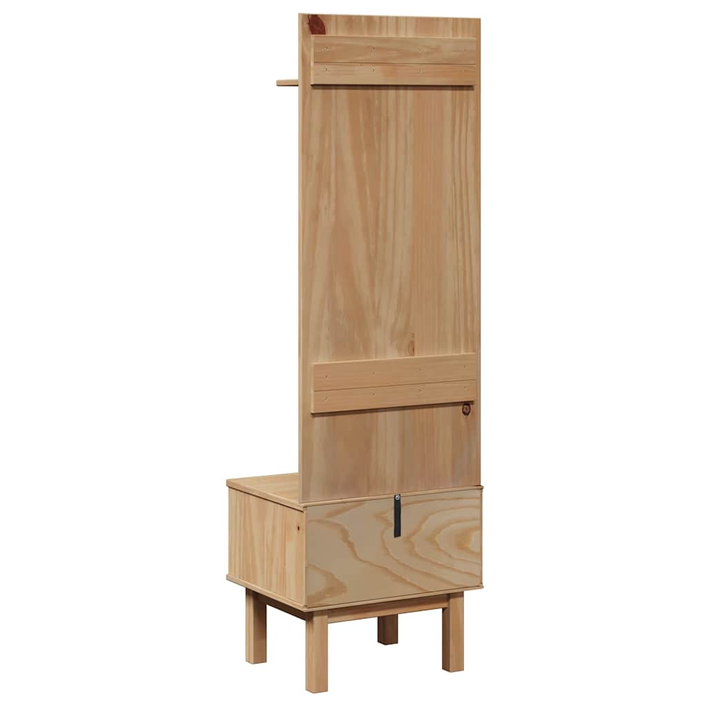 Gangkast OTTA 50x40x160 cm massief grenenhout
