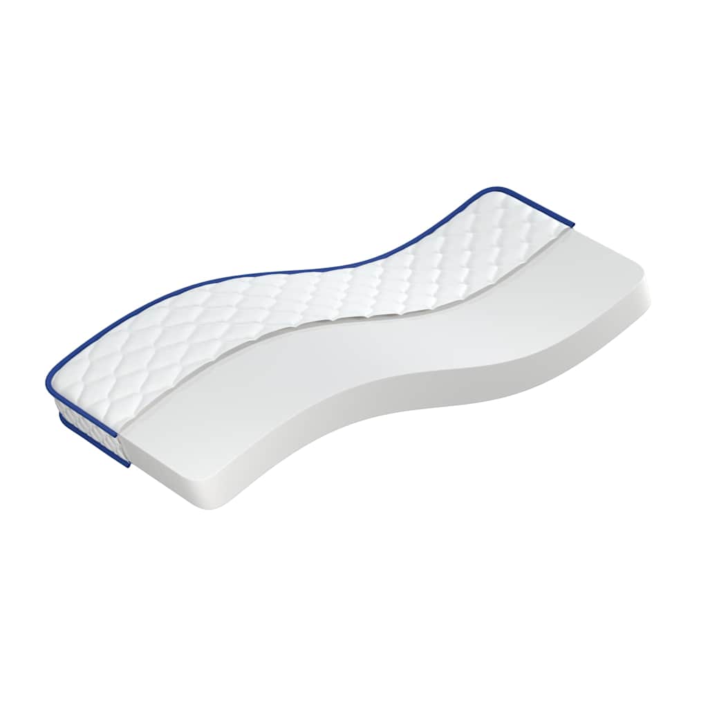 Traagschuimmatras 80x200x17 cm wit