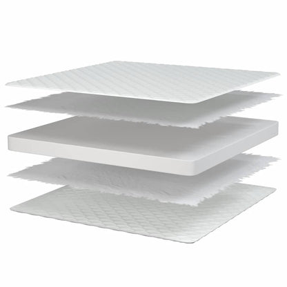 Traagschuimmatras 90x190x17 cm wit