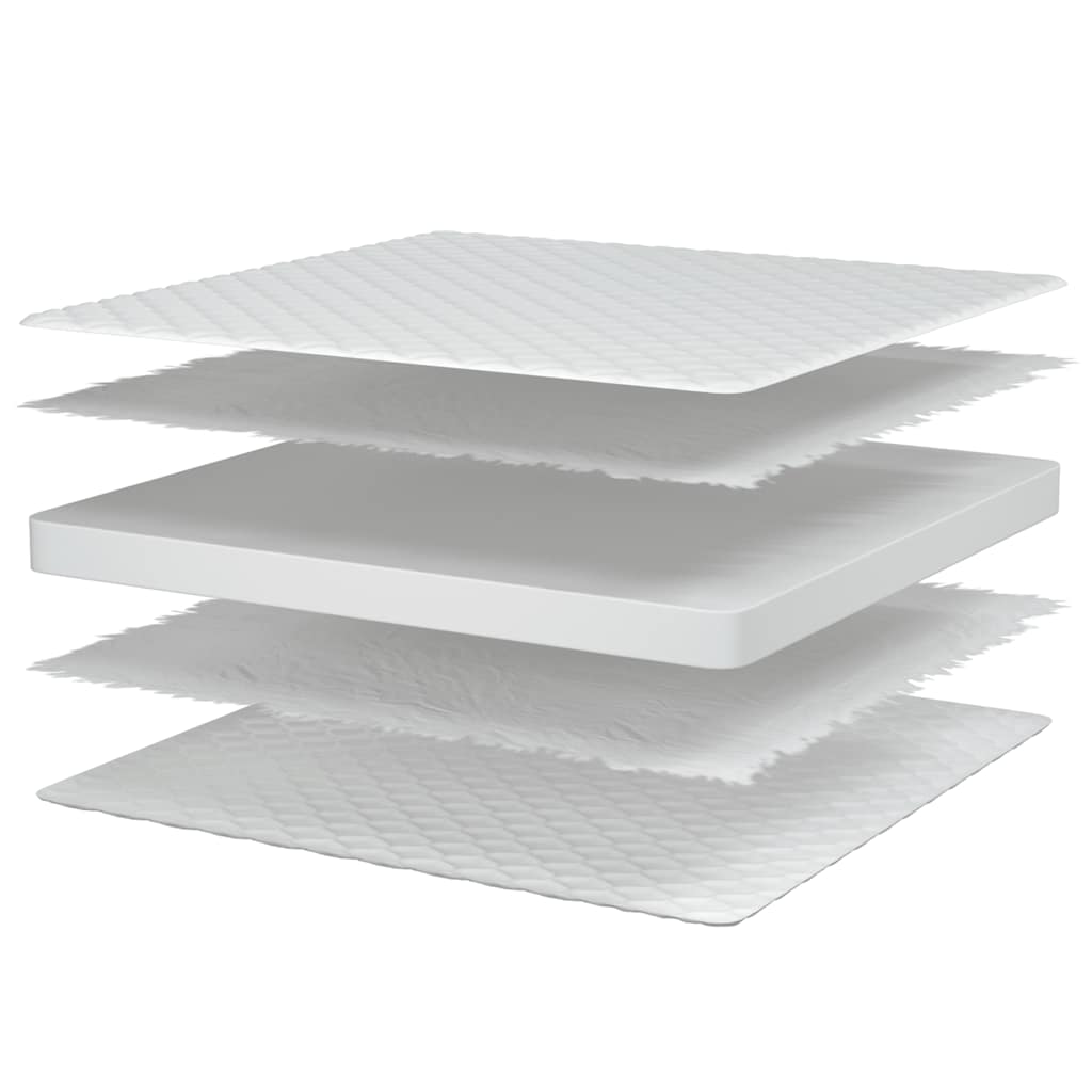 Traagschuimmatras 100x200x17 cm wit