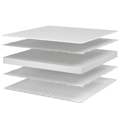 Traagschuimmatras 100x200x17 cm wit