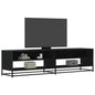 Tv-meubel 180,5x40x46 cm bewerkt hout zwart