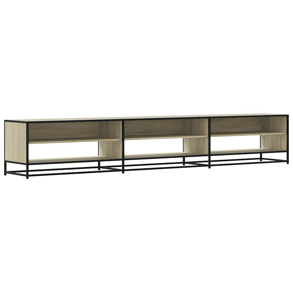 Tv-meubel 270x40x46 cm bewerkt hout sonoma eikenkleurig