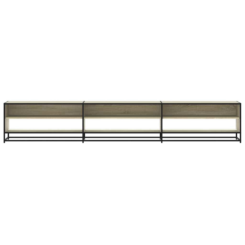Tv-meubel 270x40x46 cm bewerkt hout sonoma eikenkleurig