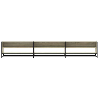 Tv-meubel 270x40x46 cm bewerkt hout sonoma eikenkleurig