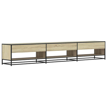 Tv-meubel 270x40x46 cm bewerkt hout sonoma eikenkleurig