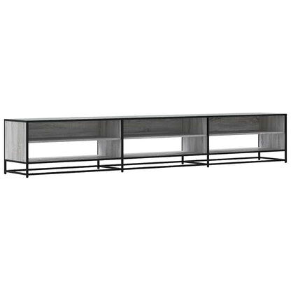 Tv-meubel 270x40x46 cm bewerkt hout grijs sonoma eikenkleurig