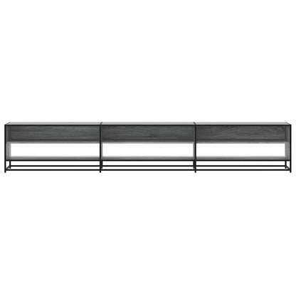 Tv-meubel 270x40x46 cm bewerkt hout grijs sonoma eikenkleurig