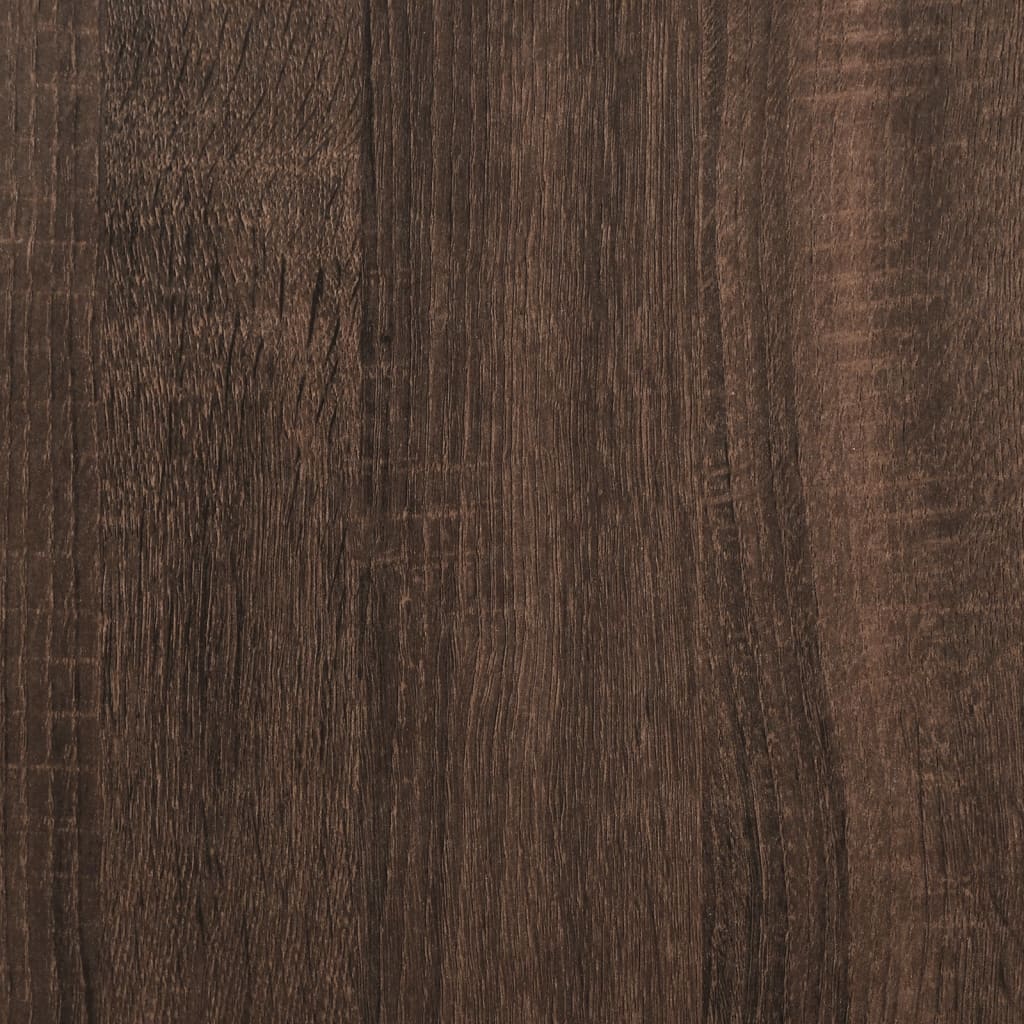 Dressoir 134x35x76 cm bewerkt hout bruin eikenkleurig