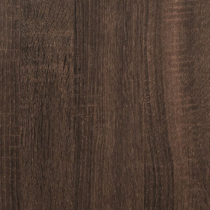 Dressoir 134x35x76 cm bewerkt hout bruin eikenkleurig