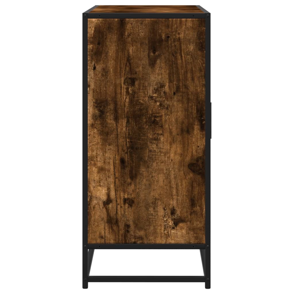 Dressoir 92x35x76 cm bewerkt hout gerookt eikenkleurig