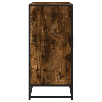 Dressoir 92x35x76 cm bewerkt hout gerookt eikenkleurig
