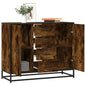 Dressoir 92x35x76 cm bewerkt hout gerookt eikenkleurig