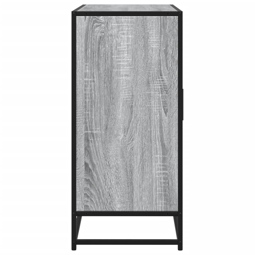 Dressoir 92x35x76 cm bewerkt hout grijs sonoma eikenkleurig