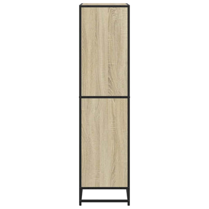 Boekenkast 60x35x139 cm bewerkt hout sonoma eikenkleurig