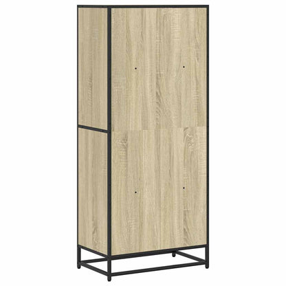 Boekenkast 60x35x139 cm bewerkt hout sonoma eikenkleurig