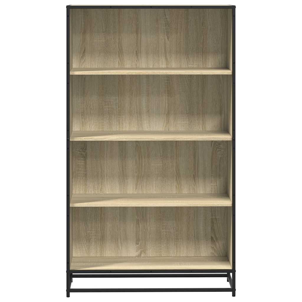 Boekenkast 80,5x35x139 cm bewerkt hout sonoma eikenkleurig