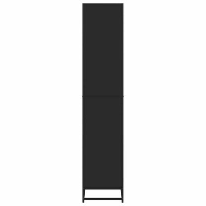 Boekenkast 60x35x170,5 cm bewerkt hout zwart